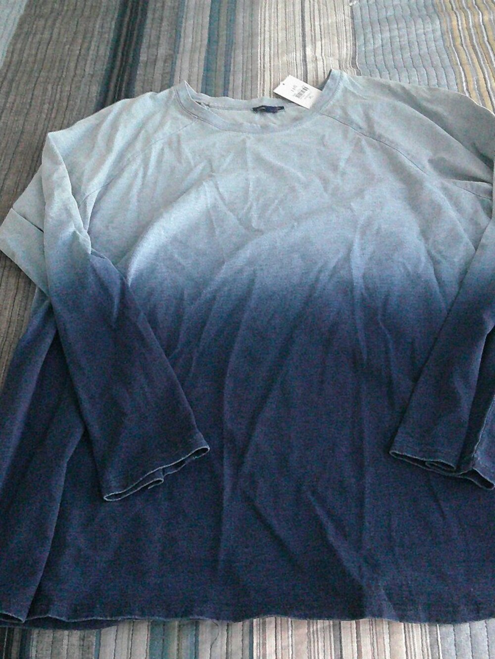 J. Jill Purejill Indigo Shades of Blue Long sleeved tunic Size  XL  NWT